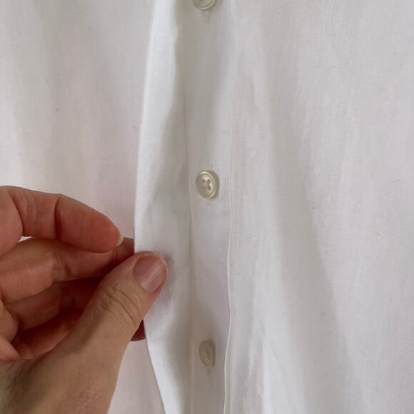 ASOS Design Cotton Mini Shirt Dress In White Size 6. NEW - Picture 8 of 13